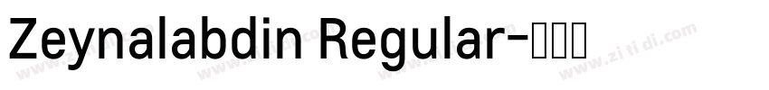 Zeynalabdin Regular字体转换